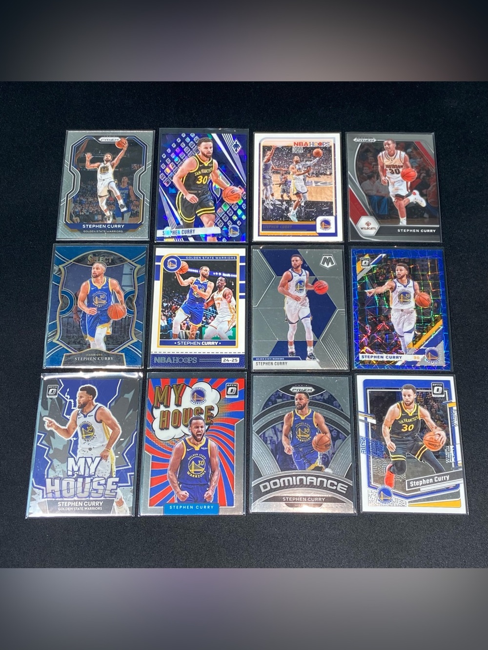 STEPHEN CURRY Basketball Card Lot Of 12ea Golden State Warriors